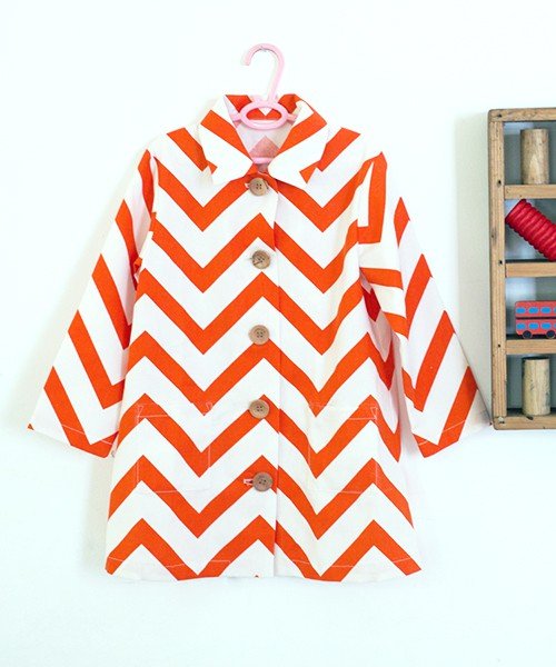 Orange / red chevron jacket