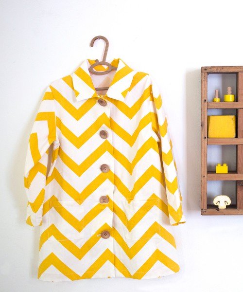 Yellow chevron jacket