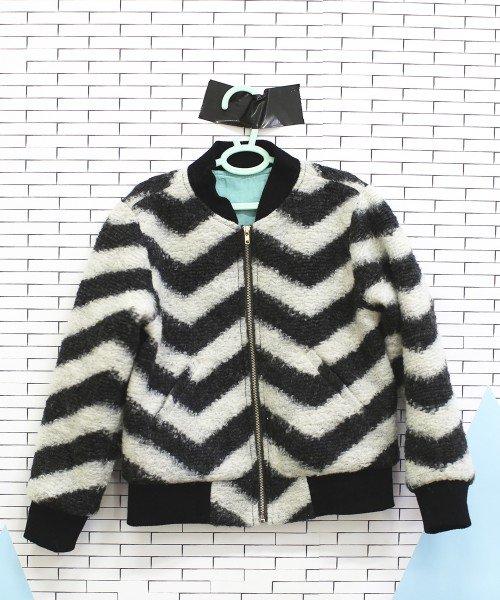 Chevron bomber jacket
