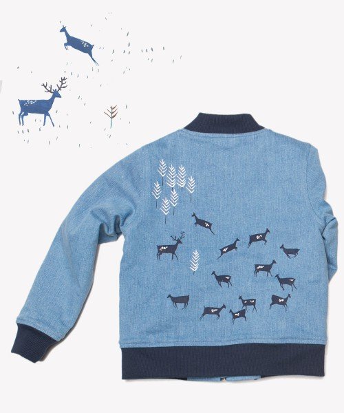 Deer & Stag denim bomber