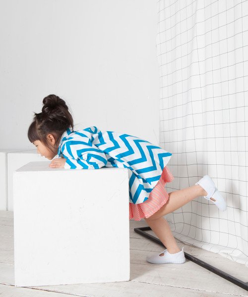 Blue chevron jacket