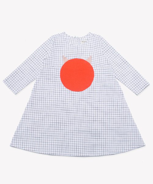 orange circle dress