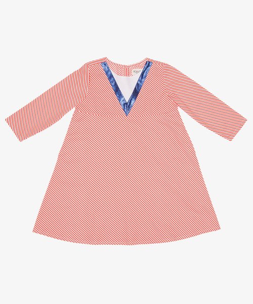 Orange stripey dress