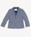 blue/grey quilted blazer