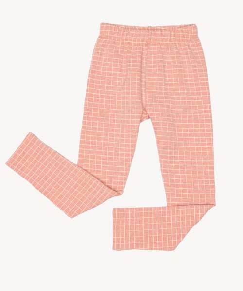 pink grid leggings